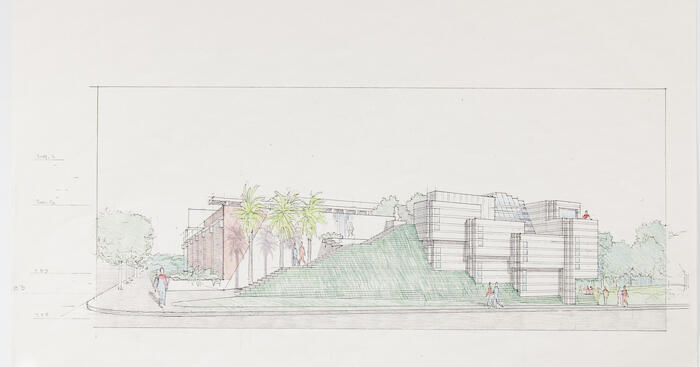 Perspective View, Anthony Quinn Cultural Center, project