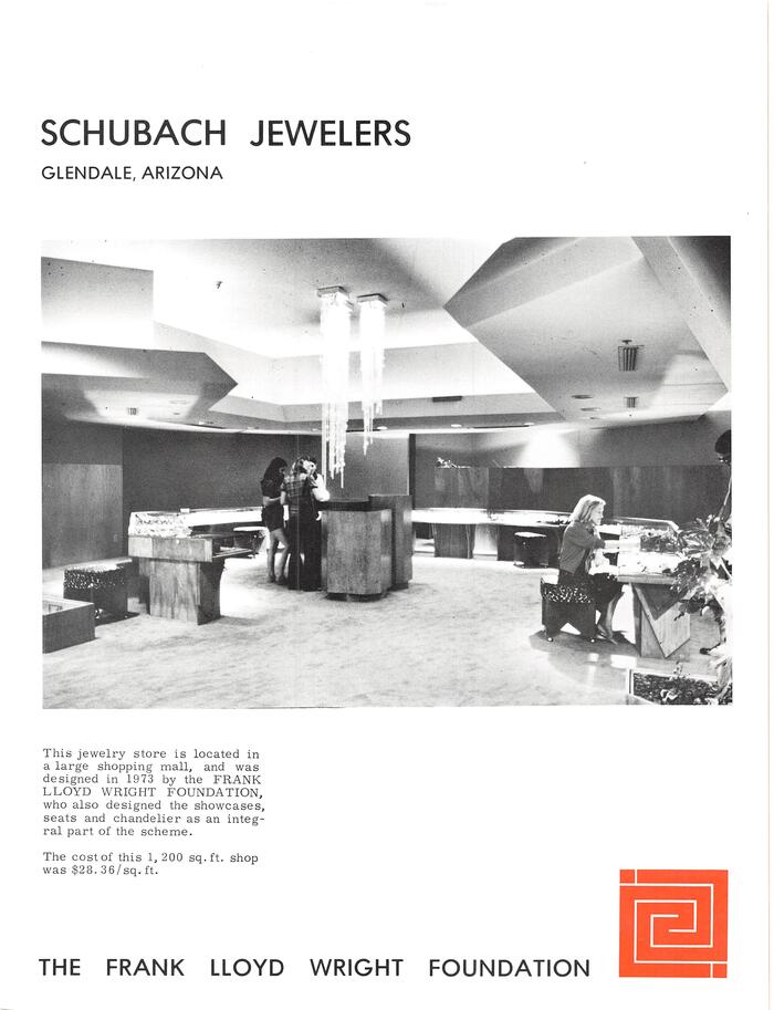 Fact Sheet, Jewelry Shop for Stan Schubach (1973)