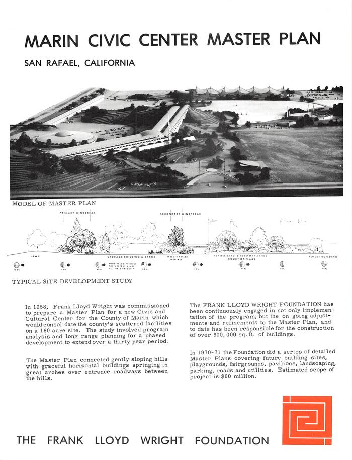 Fact Sheet, Masterplan for Marin County Civic Center (undated)