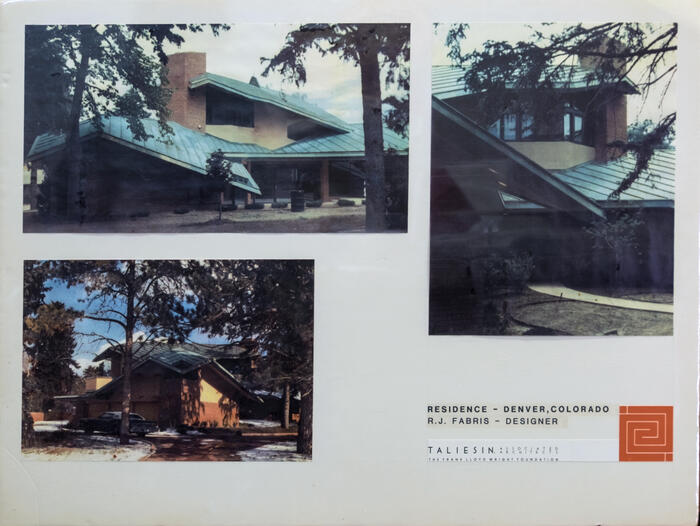 Presentation Board With Photographs, House for Steven Rosenblatt (circa 1980s)