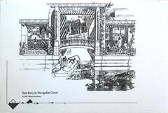 Drawing: View of Navigable Canal Entry, Canals at Scottsdale (1997)
