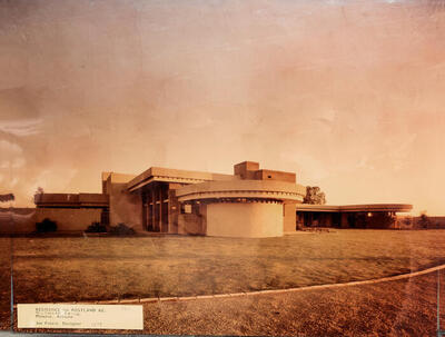 Photograph: Exterior Perspective View, House for Rostland of Arizona 