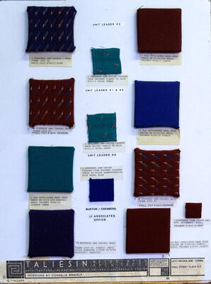 Materials Presentation Board, Offices for Levy, Bivona and Cohen (1986)