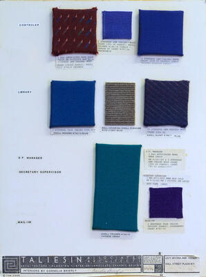 Materials Presentation Board, Offices for Levy, Bivona and Cohen (1986)