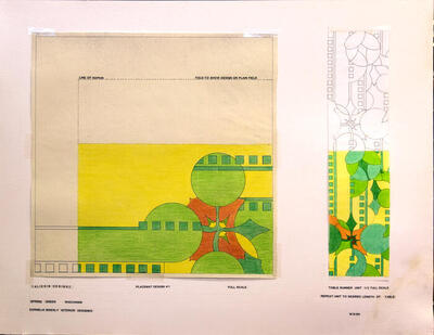 Design for Placemat 1, "Taliesin Designs" (1990)