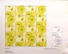 Presentation Board: Design for Drapery 2A, "Taliesin Designs" (1990)