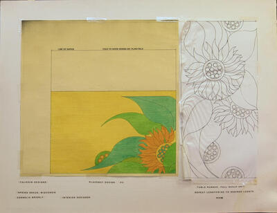 Design for Placemat, "Taliesin Designs" (1990)