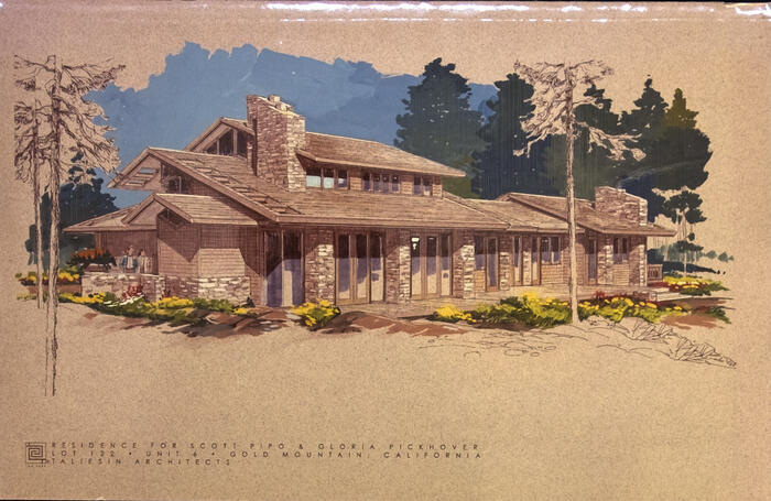 Perspective View, House for Scott Pipo and G. Pickhover at Gold Mountain (1998)