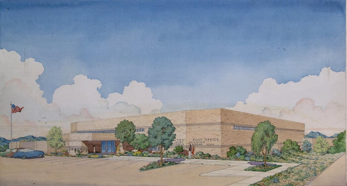 Perspective View, Hopi Station Post Office  (1974)