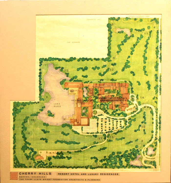 Drawing: Site Plan, Colorado Biltmore Hotel ("Cherry Hills Resort") (1981)