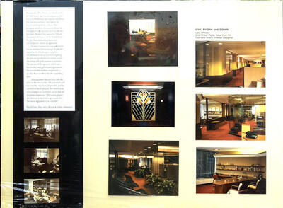 Presentation Board: Group of Photographs With Text, Offices for Levy, Bivona and Cohen (1986)