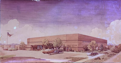 Perspective View, Hopi Station Post Office  (1974)