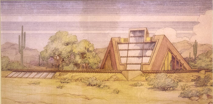 Front Perspective View, House of the Future (1977)