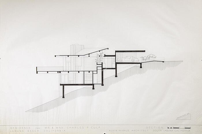 Section, House for Charles and Thelma Culp