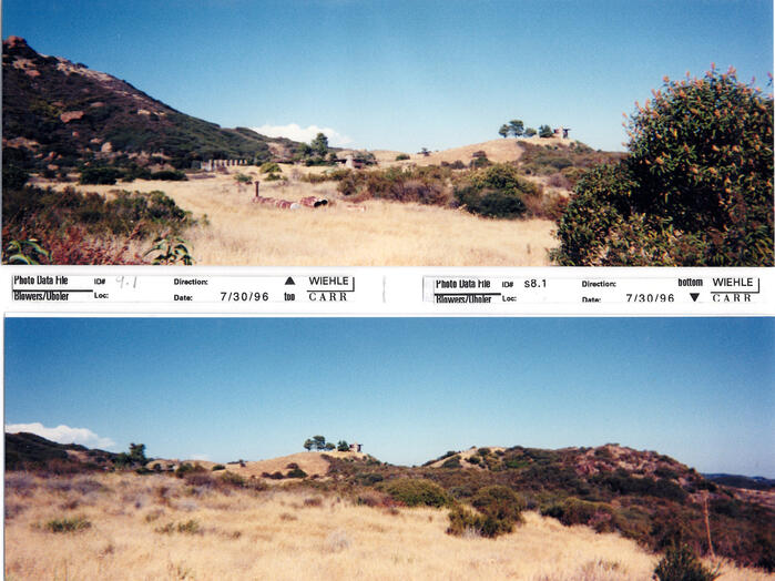 Masterplan of Arch Oboler Estate for Dorothy Blowers, Photo Data File 1: Panoramic Views s9.1 and s8.1
