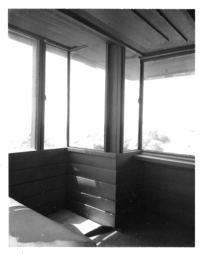 Interior View Showing Corner Window, Retreat for Eleanor Oboler ("Eleanor's Retreat")