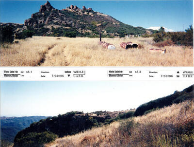 Masterplan of Arch Oboler Estate for Dorothy Blowers, Photo Data File 1: Panoramic Views s6.1 and s5.3