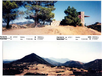 Masterplan of Arch Oboler Estate for Dorothy Blowers, Photo Data File 1: Panoramic Views s13.4 and s13.1