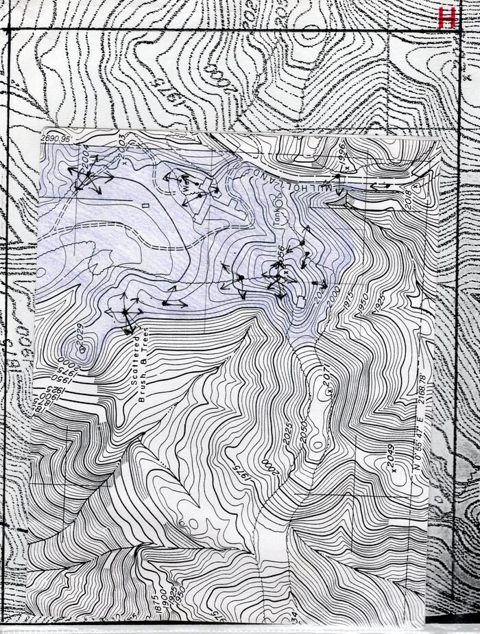 Masterplan of Arch Oboler Estate for Dorothy Blowers, Photo Data File 1: Topographic Map Sheet H