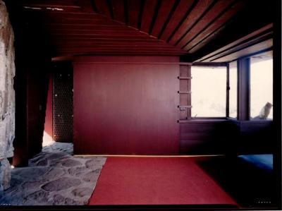 Interior View Showing Wall Elevation, Retreat for Eleanor Oboler ("Eleanor's Retreat")