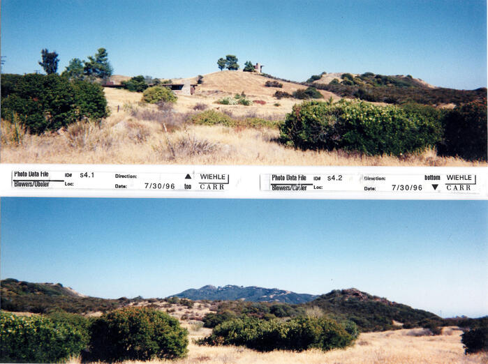 Masterplan of Arch Oboler Estate for Dorothy Blowers, Photo Data File 1: Panoramic Views s4.1 and s4.2