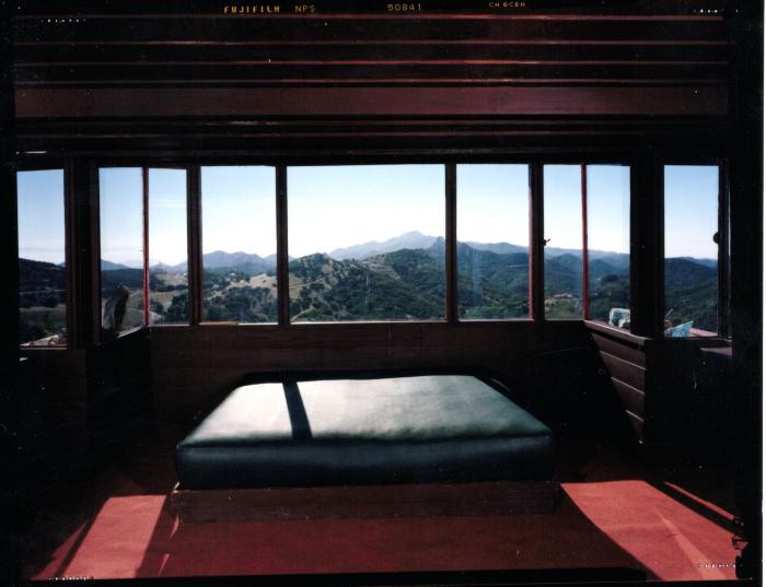 Interior View Showing Window and Bed, Retreat for Eleanor Oboler ("Eleanor's Retreat")