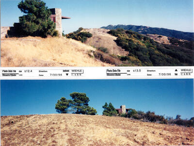 Masterplan of Arch Oboler Estate for Dorothy Blowers, Photo Data File 1: Panoramic Views s12.4 and s13.5