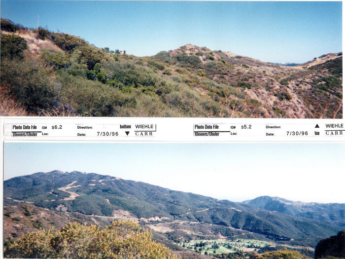 Masterplan of Arch Oboler Estate for Dorothy Blowers, Photo Data File 1: Panoramic Views s6.2 and s5.2
