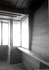 Interior View Showing Corner Window With Shelving, Retreat for Eleanor Oboler ("Eleanor's Retreat")