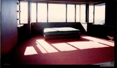 Interior View Showing Window and Bed, Retreat for Eleanor Oboler ("Eleanor's Retreat")