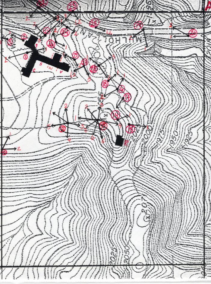 Masterplan of Arch Oboler Estate for Dorothy Blowers, Photo Data File 1: Topographic Map Sheet A