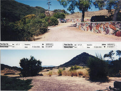 Masterplan of Arch Oboler Estate for Dorothy Blowers, Photo Data File 1: Panoramic Views s1.1 and s1.2