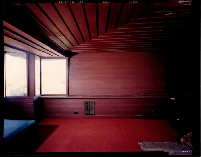 Interior View Showing Wall Elevation, Retreat for Eleanor Oboler ("Eleanor's Retreat")