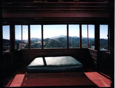 Interior View Showing Window and Bed, Retreat for Eleanor Oboler ("Eleanor's Retreat")