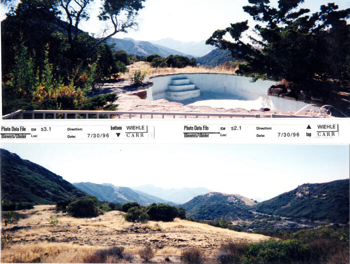 Masterplan of Arch Oboler Estate for Dorothy Blowers, Photo Data File 1: Panoramic Views s2.1 and s3.1