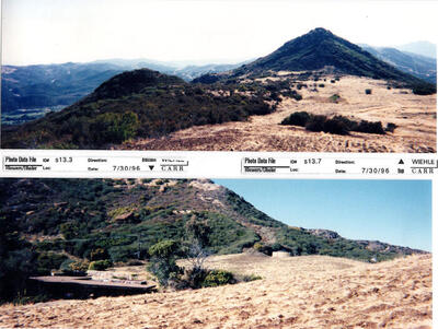 Masterplan of Arch Oboler Estate for Dorothy Blowers, Photo Data File 1: Panoramic Views s13.3 and s13.7