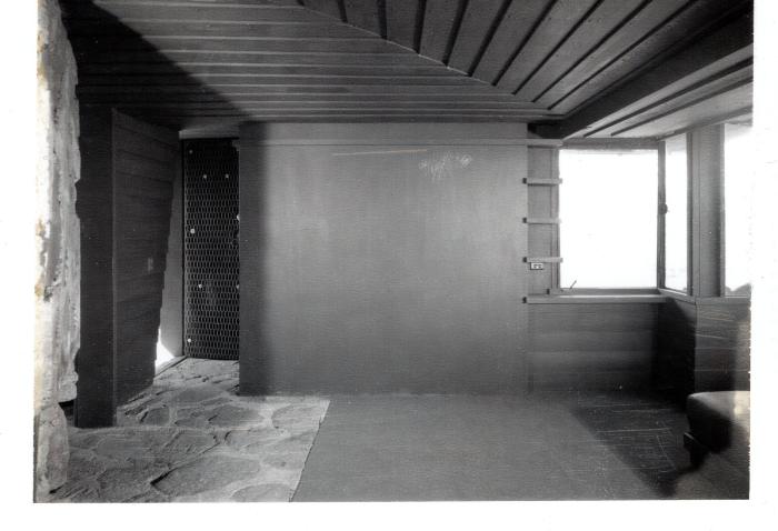 Interior View Showing Wall Elevation, Retreat for Eleanor Oboler ("Eleanor's Retreat")