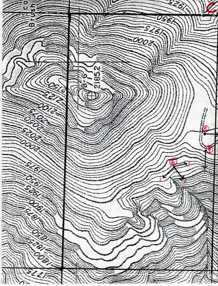Masterplan of Arch Oboler Estate for Dorothy Blowers, Photo Data File 1: Topographic Map Sheet C