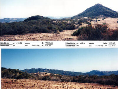 Masterplan of Arch Oboler Estate for Dorothy Blowers, Photo Data File 1: Panoramic Views s12.5b and s12.3