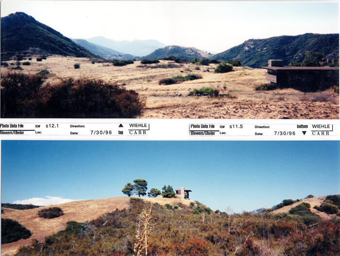 Masterplan of Arch Oboler Estate for Dorothy Blowers, Photo Data File 1: Panoramic Views s12.1 and s11.5