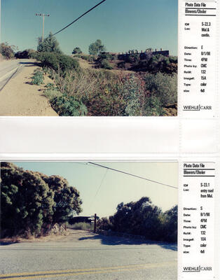 Masterplan of Arch Oboler Estate for Dorothy Blowers, Photo Data File 1: Site Photographs s22.3 and s23.1