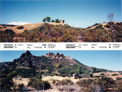 Masterplan of Arch Oboler Estate for Dorothy Blowers, Photo Data File 1: Panoramic Views s10.1 and s10.2