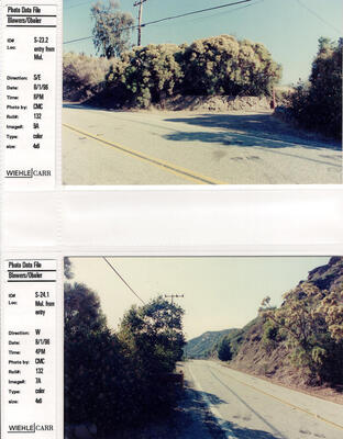 Masterplan of Arch Oboler Estate for Dorothy Blowers, Photo Data File 1: Site Photographs s23.2 and s24.1