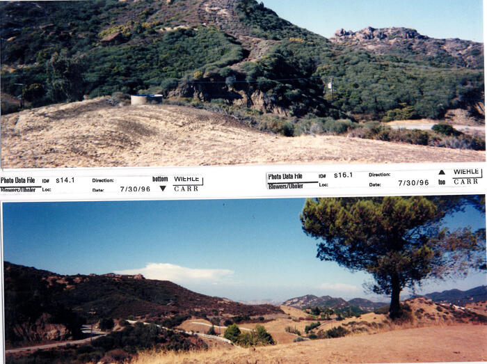 Masterplan of Arch Oboler Estate for Dorothy Blowers, Photo Data File 1: Panoramic Views s14.1 and s16.1