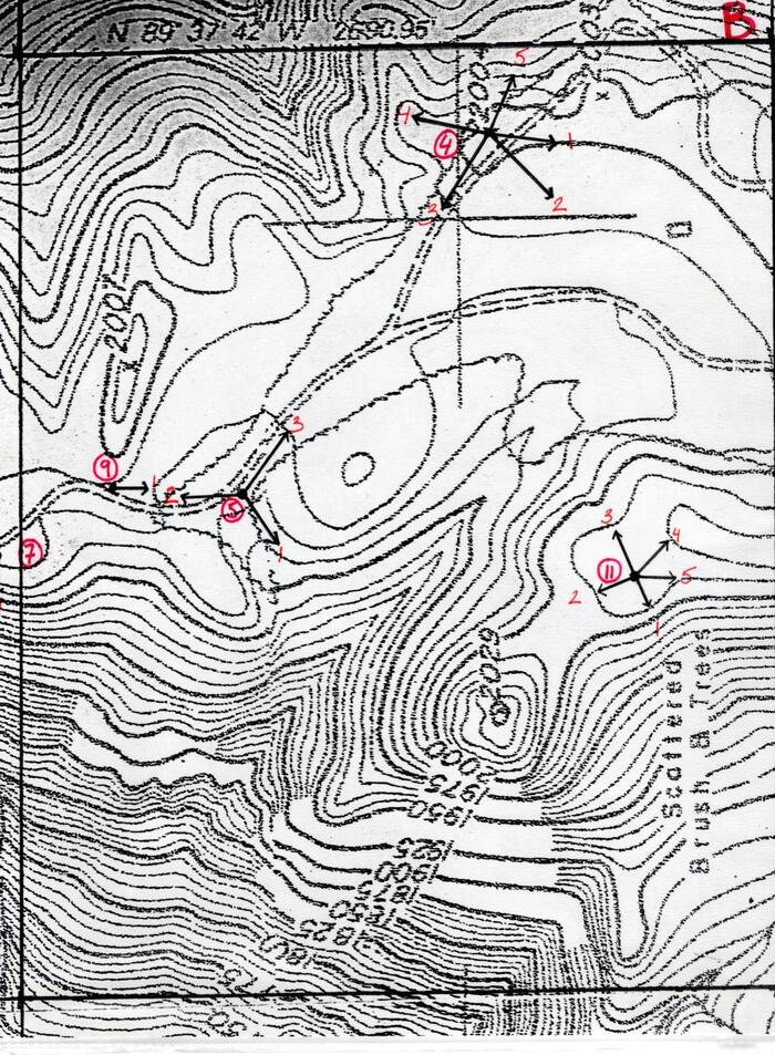 Masterplan of Arch Oboler Estate for Dorothy Blowers, Photo Data File 1: Topographic Map Sheet B