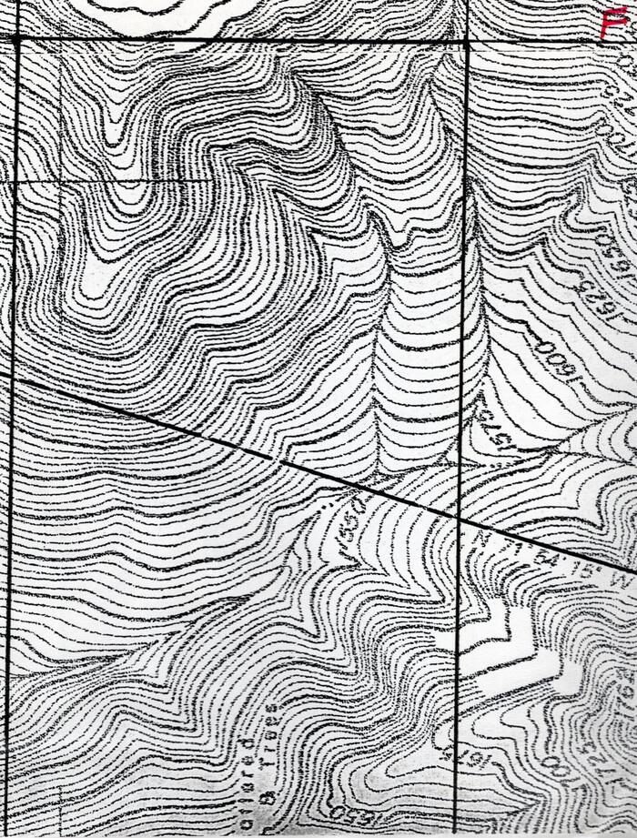 Masterplan of Arch Oboler Estate for Dorothy Blowers, Photo Data File 1: Topographic Map Sheet F