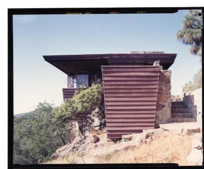 Exterior Side View, Retreat for Eleanor Oboler ("Eleanor's Retreat")