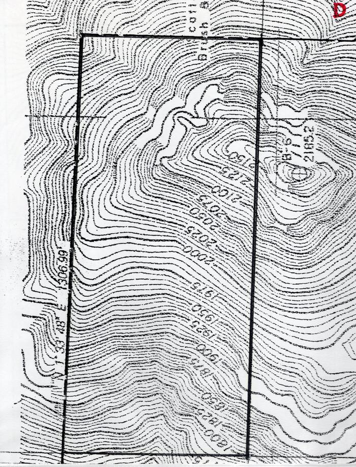 Masterplan of Arch Oboler Estate for Dorothy Blowers, Photo Data File 1: Topographic Map Sheet D