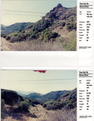Masterplan of Arch Oboler Estate for Dorothy Blowers, Photo Data File 1: Site Photographs s21.4 and s21.5