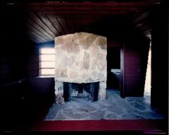 Interior View Showing Fireplace, Retreat for Eleanor Oboler ("Eleanor's Retreat")